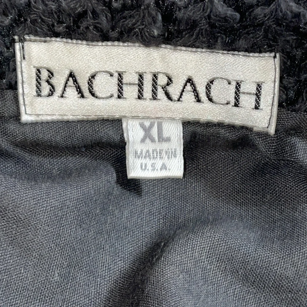Bachrach Vintage USA Long Sleeve‎ Button Down Knit Lined Sweater Jacket Men's XL